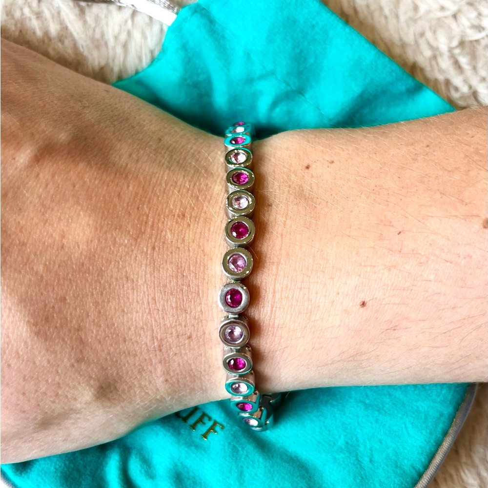 Authentic Rustic Cuff Angeline Tennis Bracelet Si… - image 3